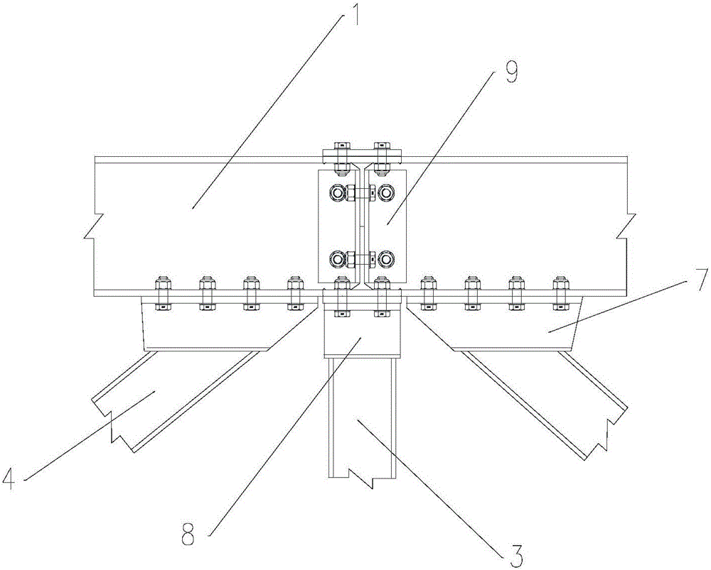 一种直升机平台的桁架连接结构的制作方法与工艺