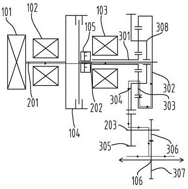 供機(jī)動(dòng)車輛使用的混合動(dòng)力變速箱的制作方法與工藝