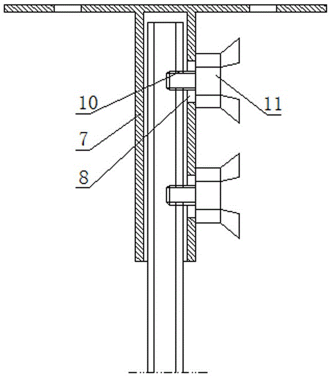 混凝土楼板顶板悬吊喷淋装置的制作方法