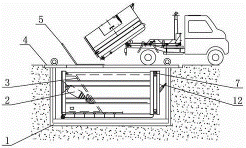 地坑式可移动压缩垃圾箱的制作方法与工艺