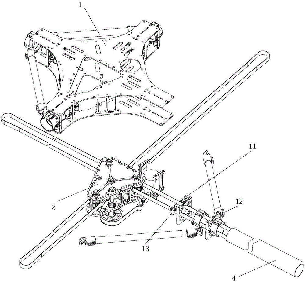 一种用于四旋翼飞行器的机架的制作方法与工艺
