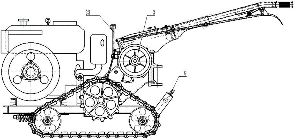一種手扶履帶式微耕機的制作方法與工藝