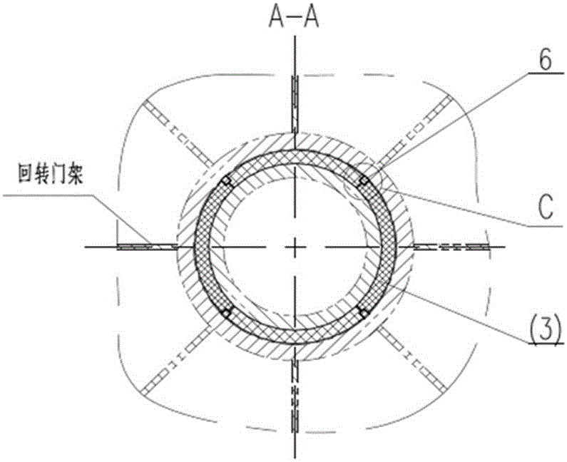 一種柱式海洋平臺(tái)起重機(jī)回轉(zhuǎn)支承機(jī)構(gòu)的制作方法與工藝