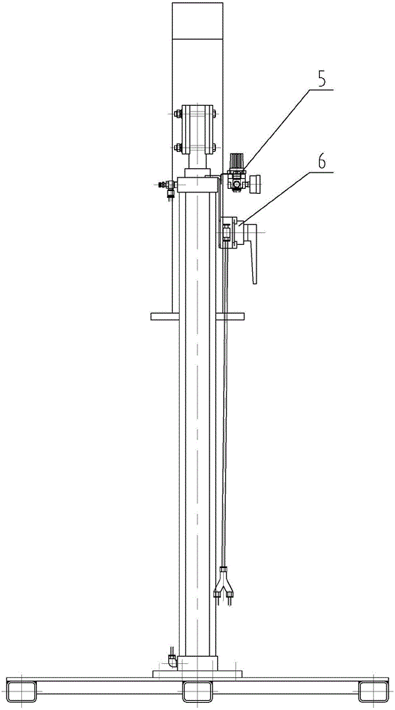 一种气缸驱动的油泵提升装置的制作方法