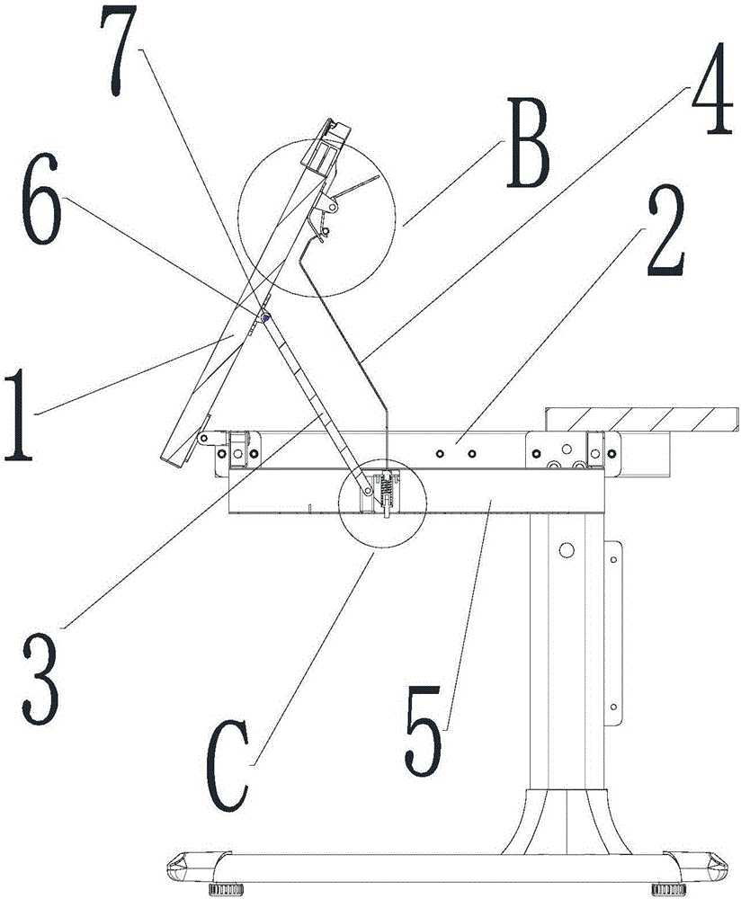 可大范圍調(diào)節(jié)桌面板傾角的調(diào)節(jié)機(jī)構(gòu)及學(xué)習(xí)桌的制作方法與工藝