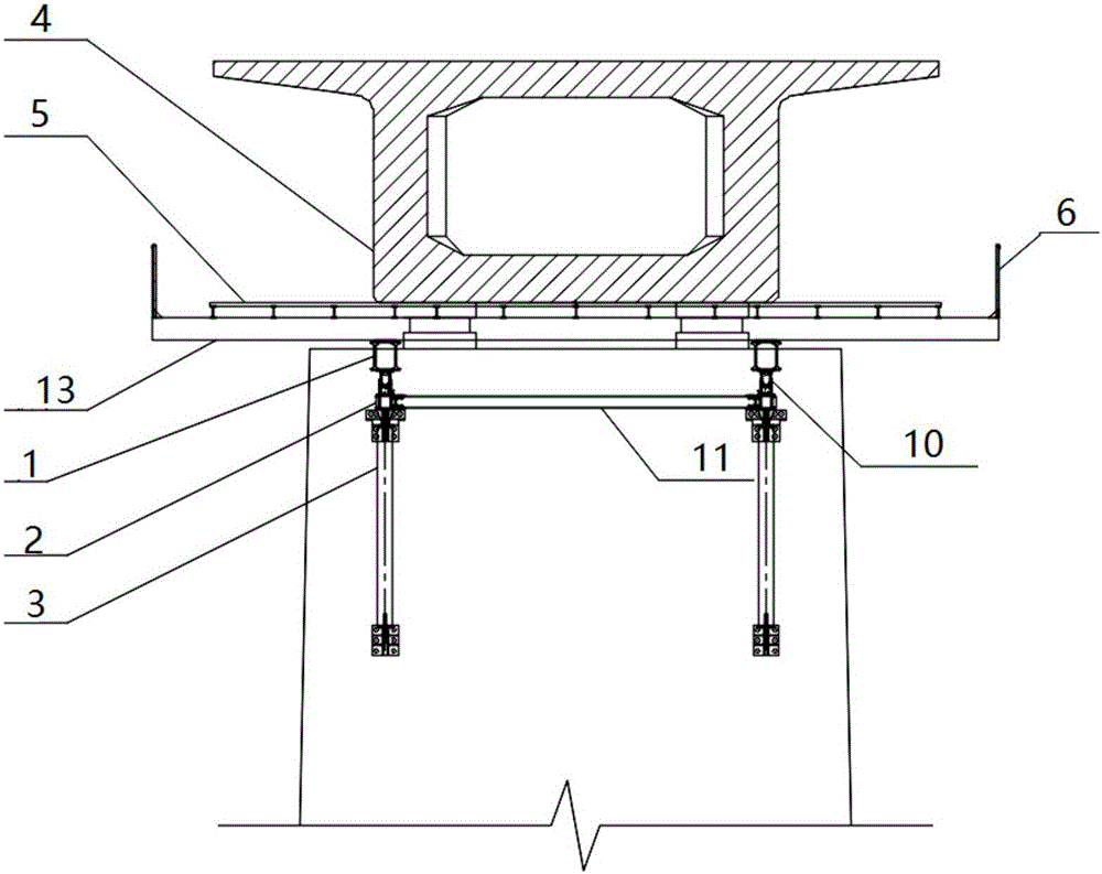 一种辅助悬臂梁施工的支架结构的制作方法与工艺