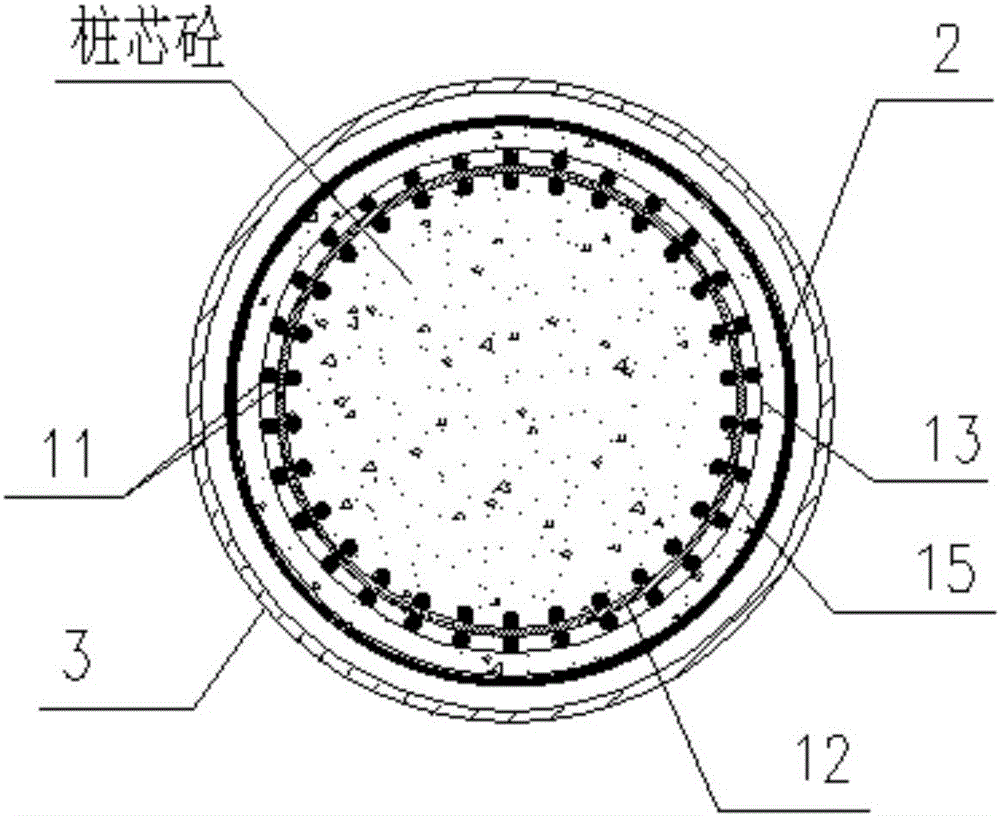 一種帶有環形鋼板箍的潮流發電灌注樁基礎的制作方法與工藝