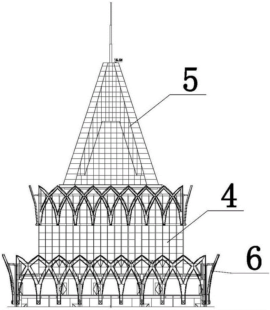 一种建筑花瓣钢构装饰体的制作方法与工艺