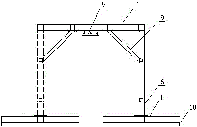 一種屋面大跨度鋼結構鋼梁施工用雙梁桁車的制作方法與工藝