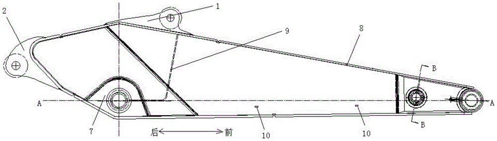 一種短型斗桿的制作方法與工藝