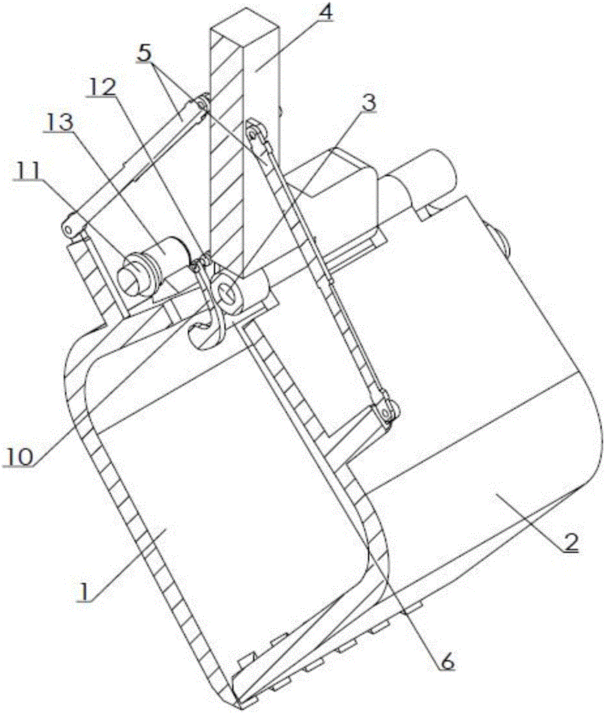 挖掘機(jī)自鎖抓斗的制作方法與工藝