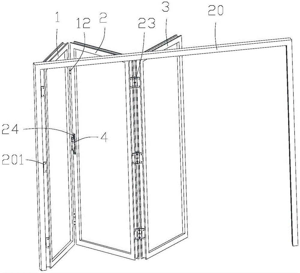 一种折叠式组合门的制作方法与工艺