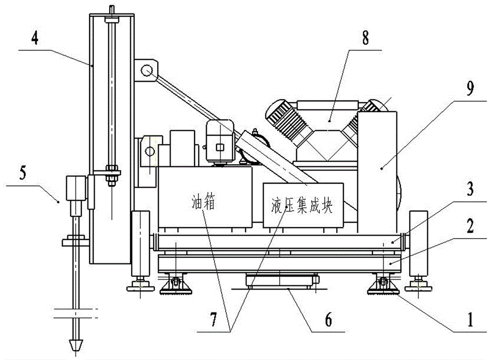 步進(jìn)式潛孔鉆機(jī)的制作方法與工藝