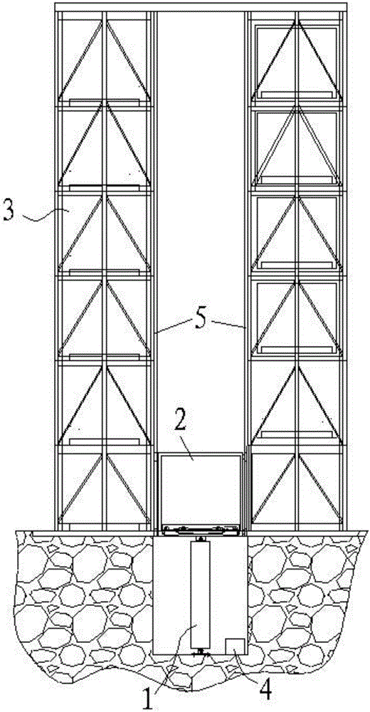 多液壓缸驅(qū)動立體車庫的制作方法與工藝