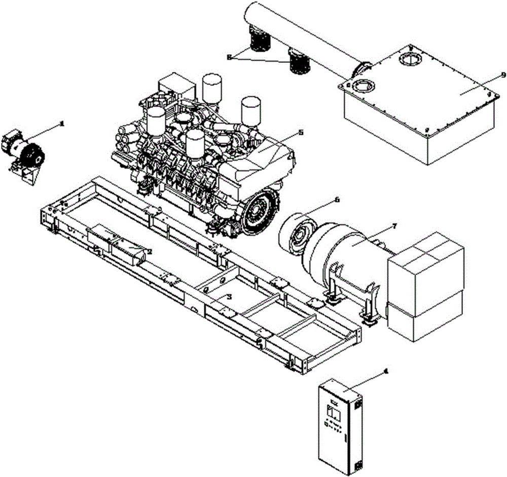 带有中低压双发电机的发动机组布置结构的制作方法与工艺