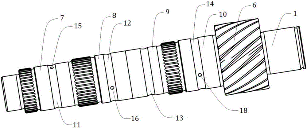具有改進強度和油孔布置的變速器齒輪軸的制作方法與工藝