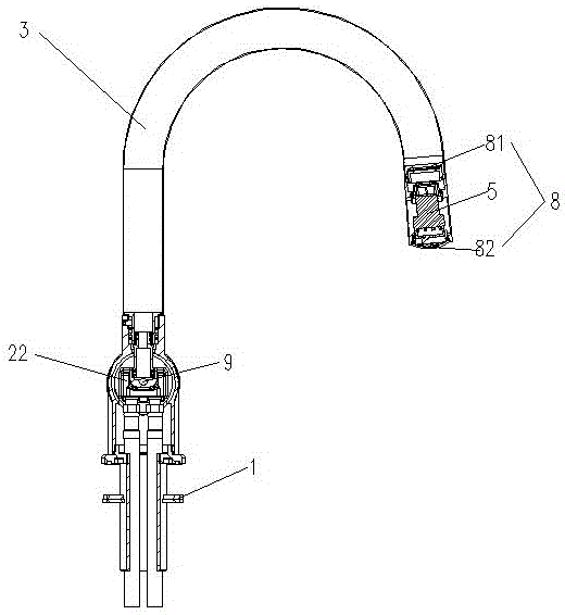 LED廚房水龍頭的制作方法與工藝