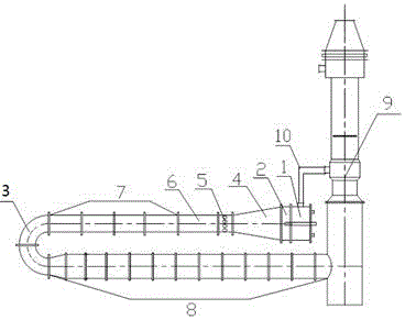 一种炭黑生产U型炭黑反应炉装置的制作方法