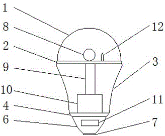 一种负离子空气净化LED球泡灯的制作方法与工艺