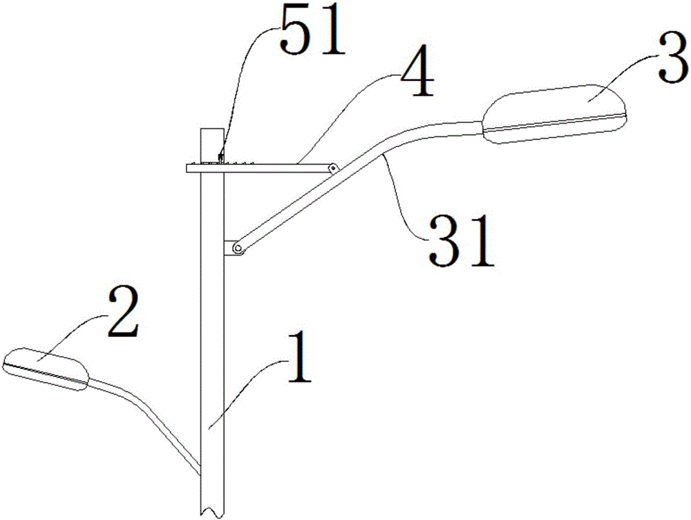 一種可調節(jié)路燈的制作方法與工藝