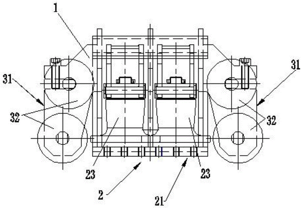 双绳普通型带平托轮的压绳轮组的制作方法与工艺