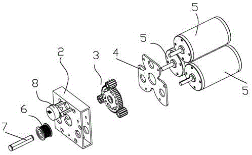 一种轧染机的轧车驱动装置的制作方法