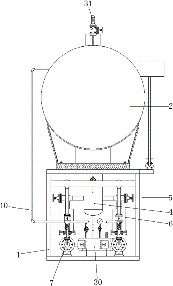 一种氨循环桶组合装置的制作方法