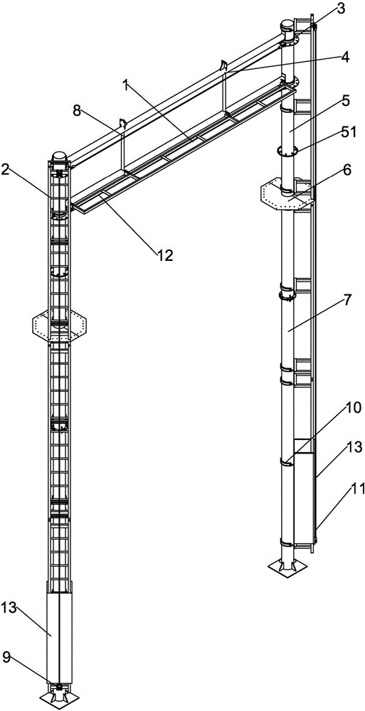 高空拓展訓練架的制作方法與工藝