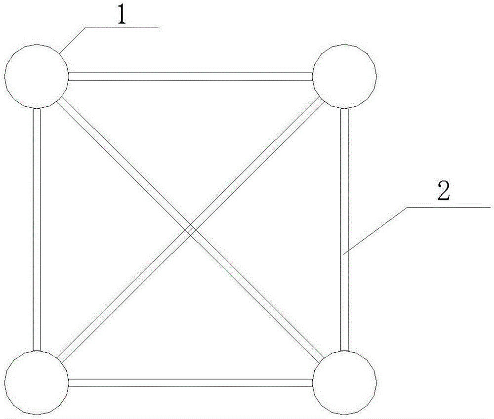 水中十字梁塔吊基礎(chǔ)的制作方法與工藝