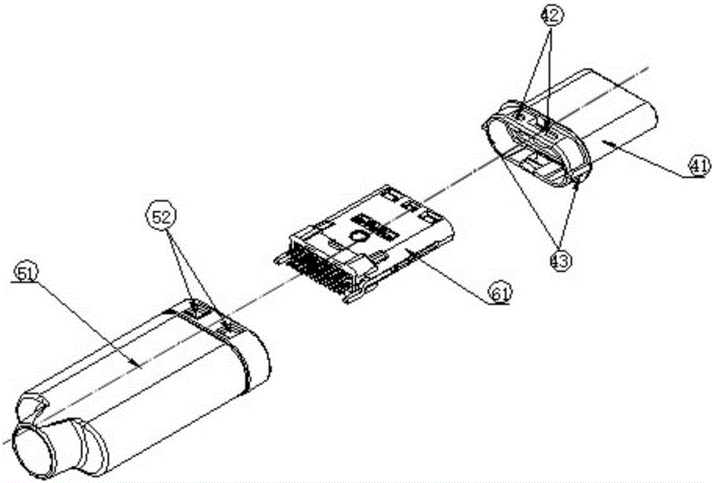 一种USB TYPE-C插头连接器的制作方法与工艺