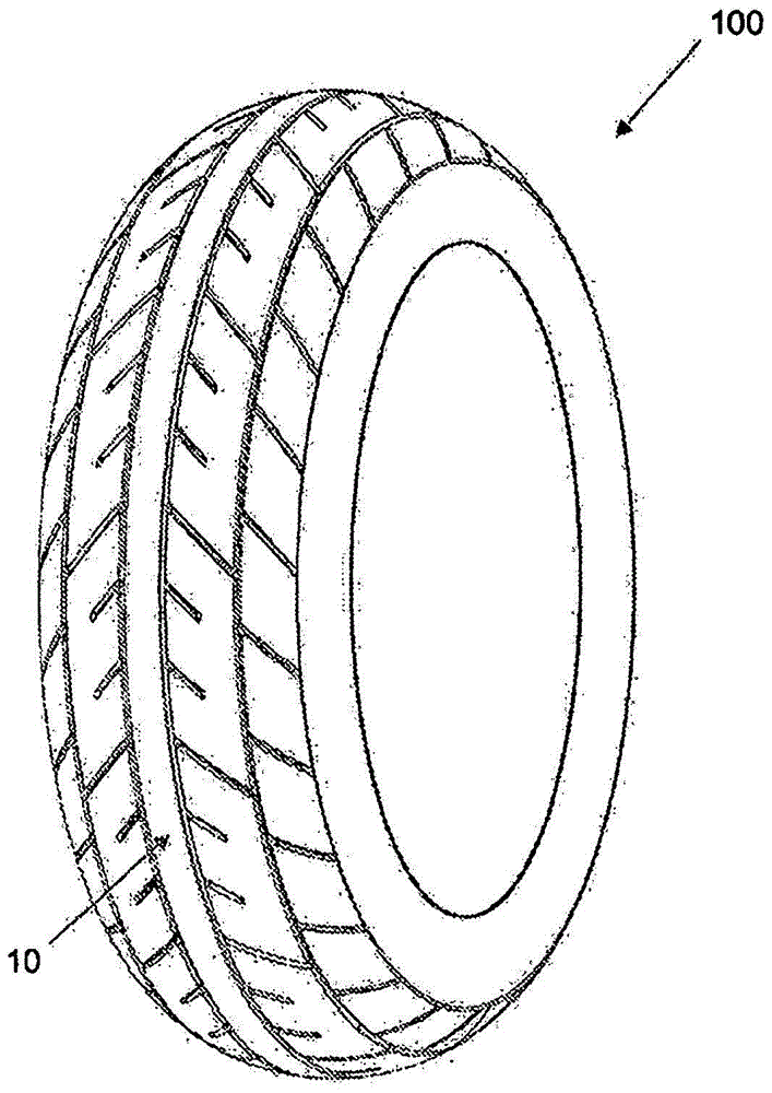 us4289182和jp61-157405描述了用于摩托车的轮胎的胎面花纹