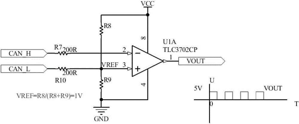 利用單片機(jī)普通I/O收發(fā)CAN數(shù)據(jù)信息的電路及控制方法與流程