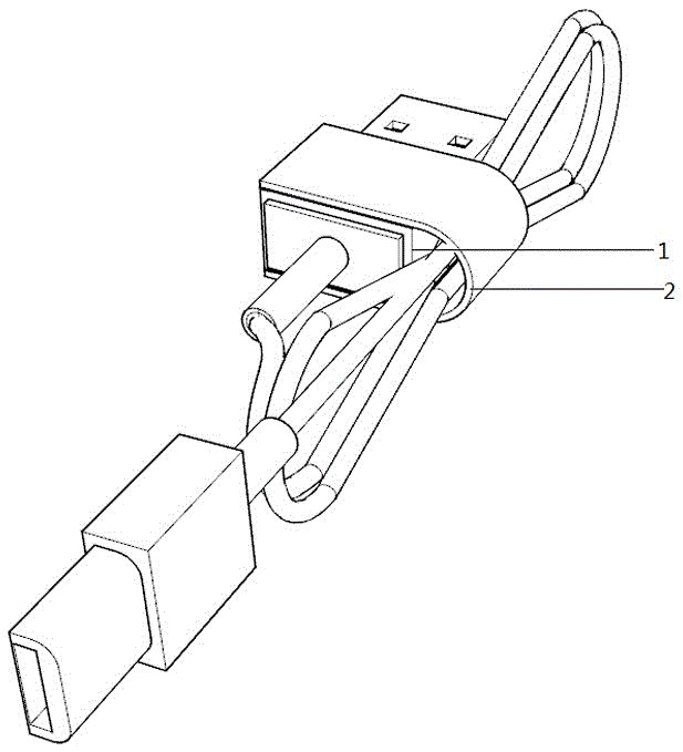 一种装配在数据线插头体上的线束理线器的制作方法与工艺