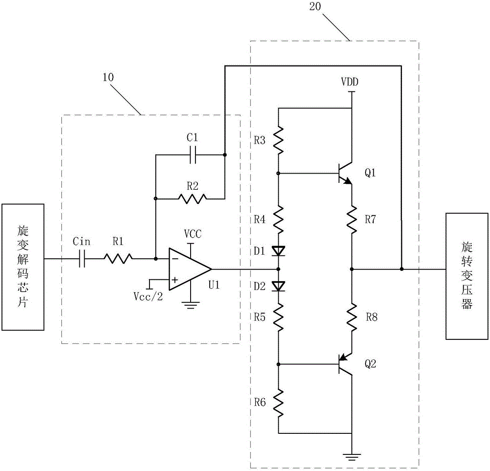 一種旋變激勵打嗝保護電路以及旋變激勵電路的制作方法與工藝