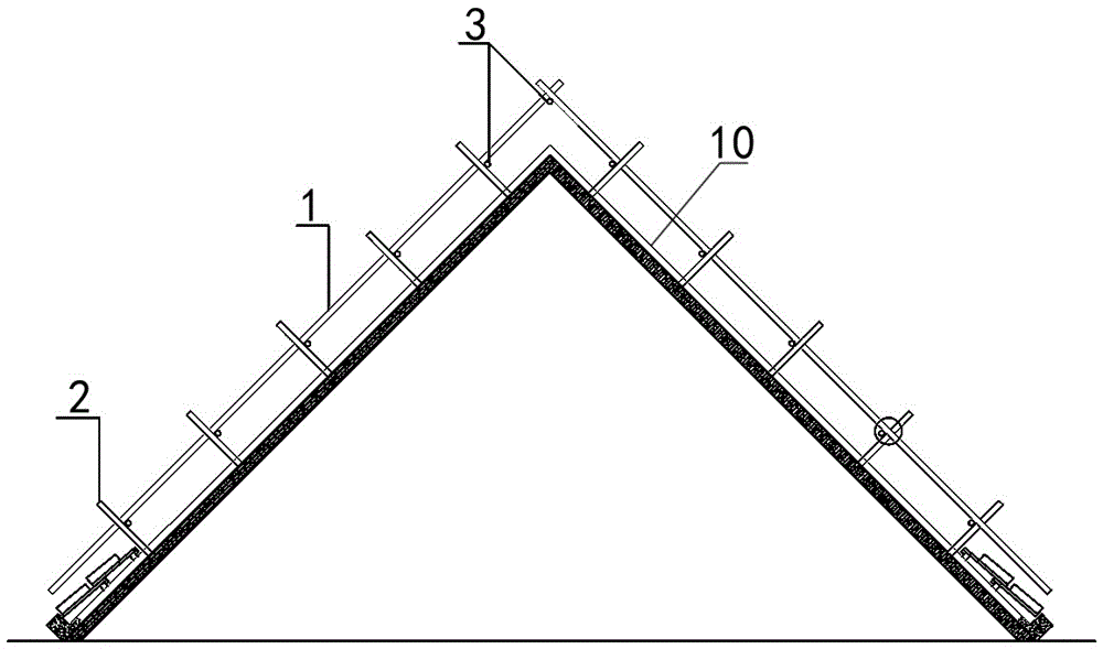 一种组合式斜屋面操作架及其施工方法与流程