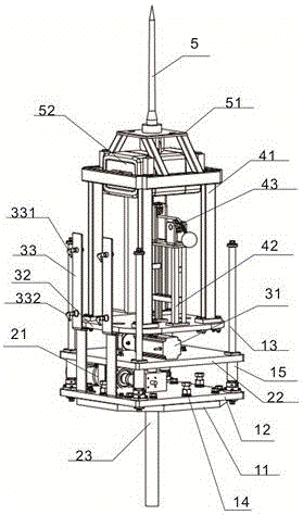 一種金字塔建筑幕墻輔助清掃機(jī)構(gòu)的制作方法與工藝