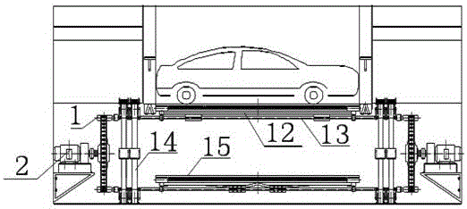 一種立體車庫用停車裝置的制作方法