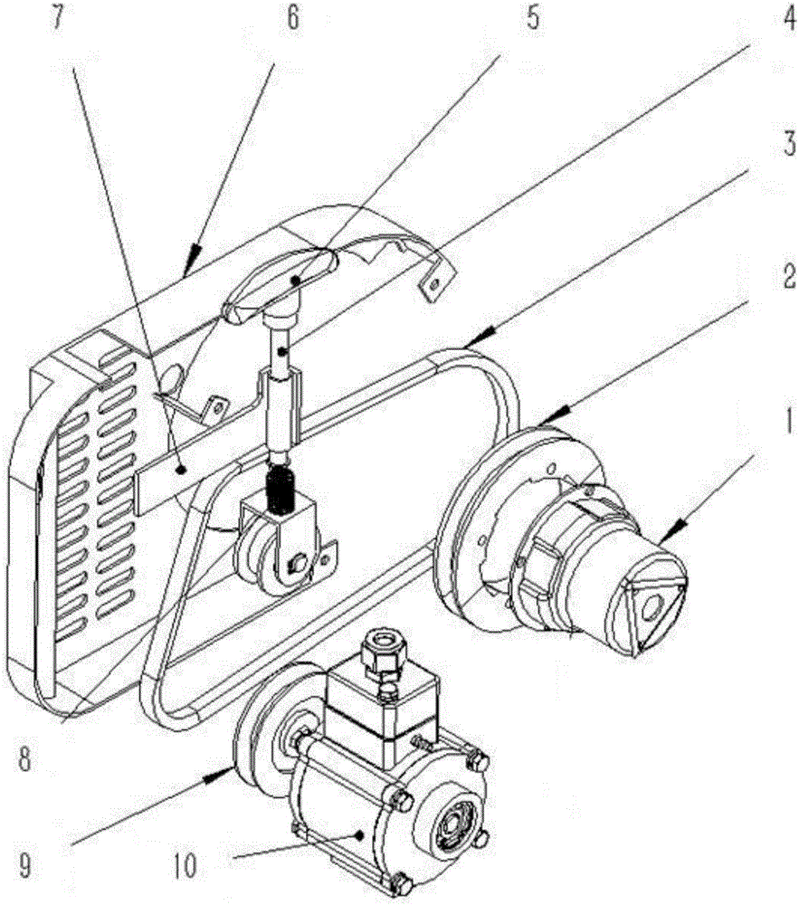 手抬机动消防泵组发动机后端输出装置的制作方法