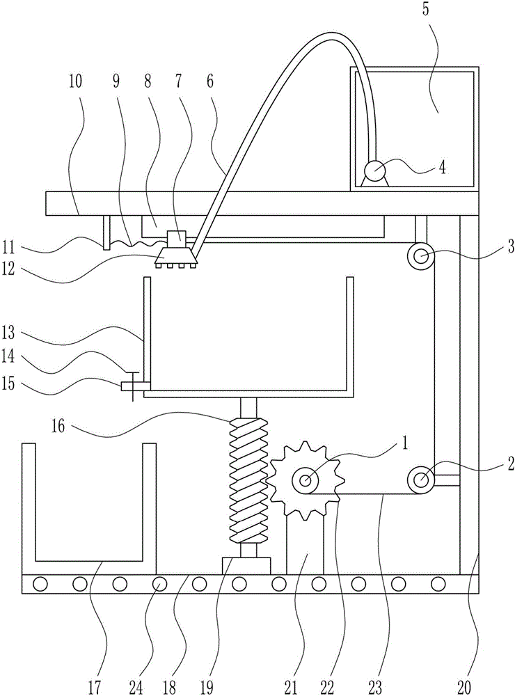 一種醫(yī)療骨科用手術(shù)刀快速清洗裝置的制作方法