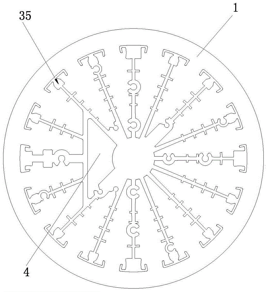 一種非對稱的精密太陽花散熱器擠出模具的制作方法與工藝