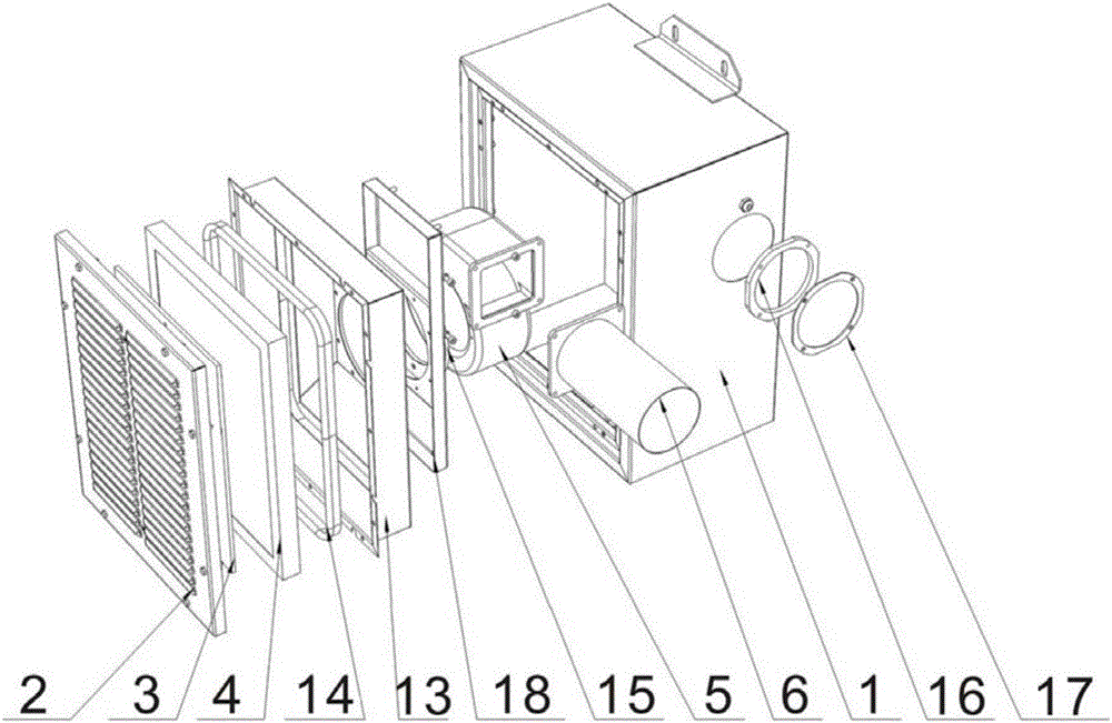 一种分体式新风机的制作方法与工艺
