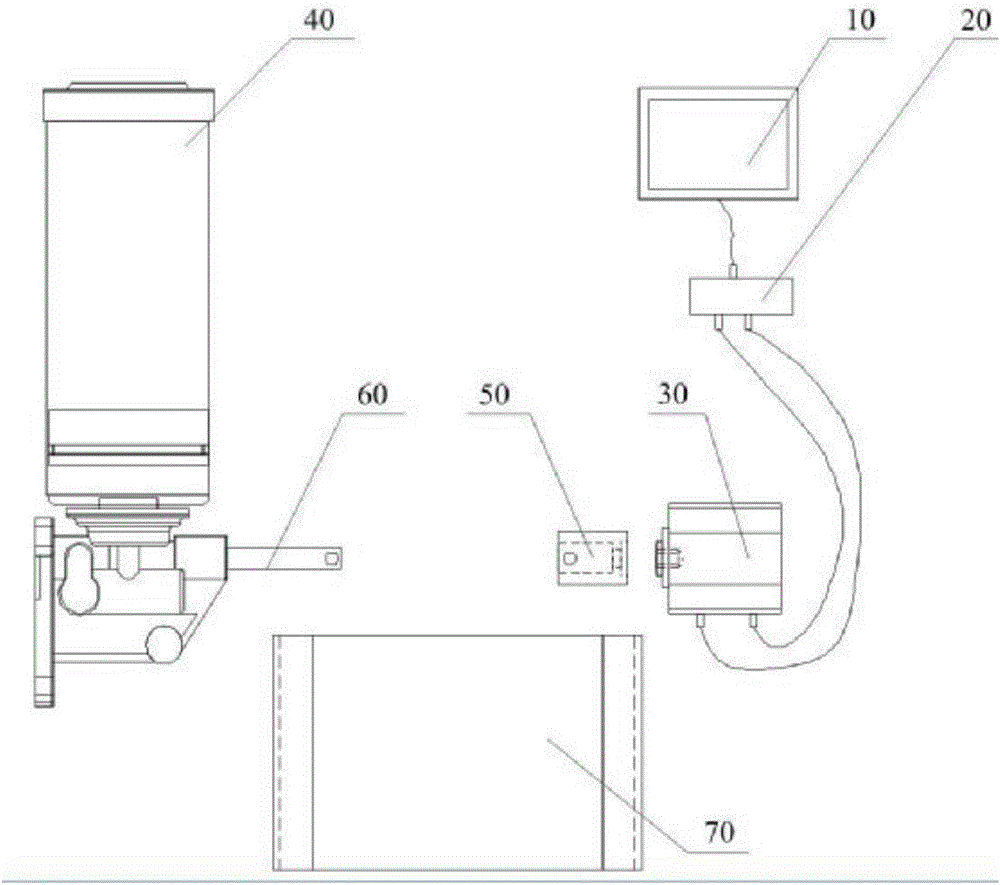 附图说明 图1为本实用新型气动黄油泵一实施例的结构示意图
