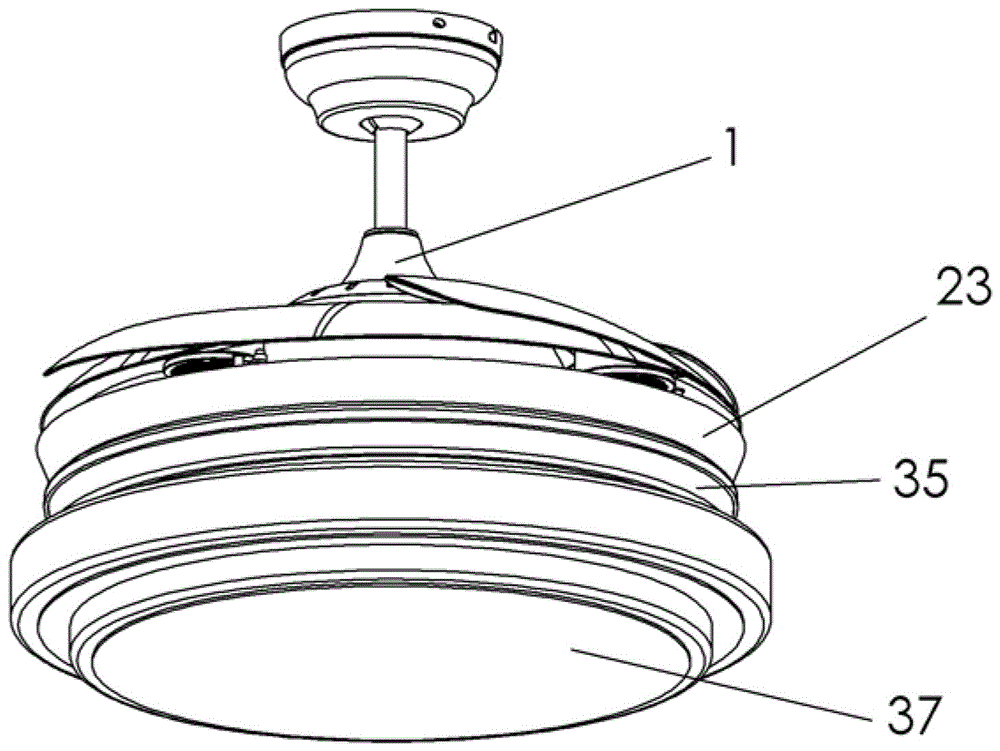 一种分离式吊扇灯的制作方法与工艺
