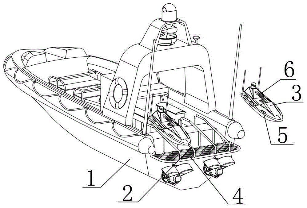 一种艇艉小艇收放装置的制作方法