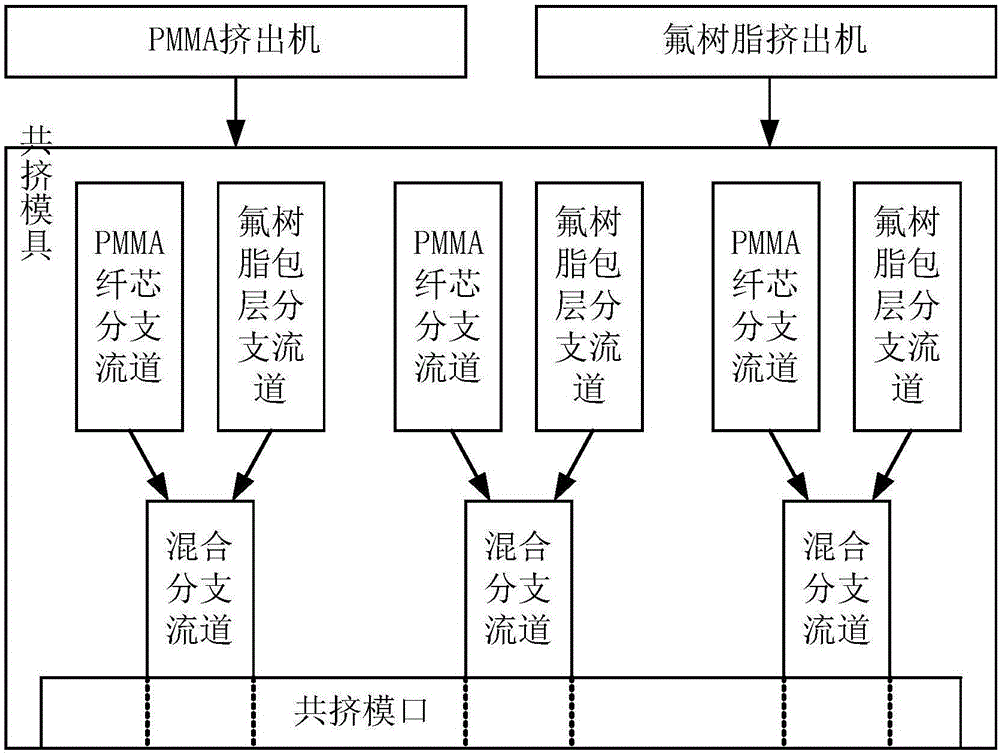 塑料光纖及其制備方法與制備裝置與流程