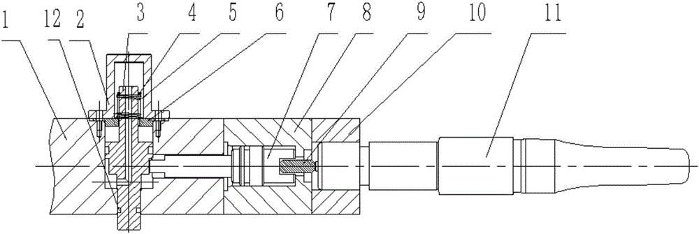 一種注吹機(jī)模芯推板保持機(jī)構(gòu)的制作方法與工藝