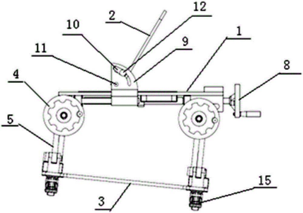 一种可调节座椅H点测试踏板装置的制作方法