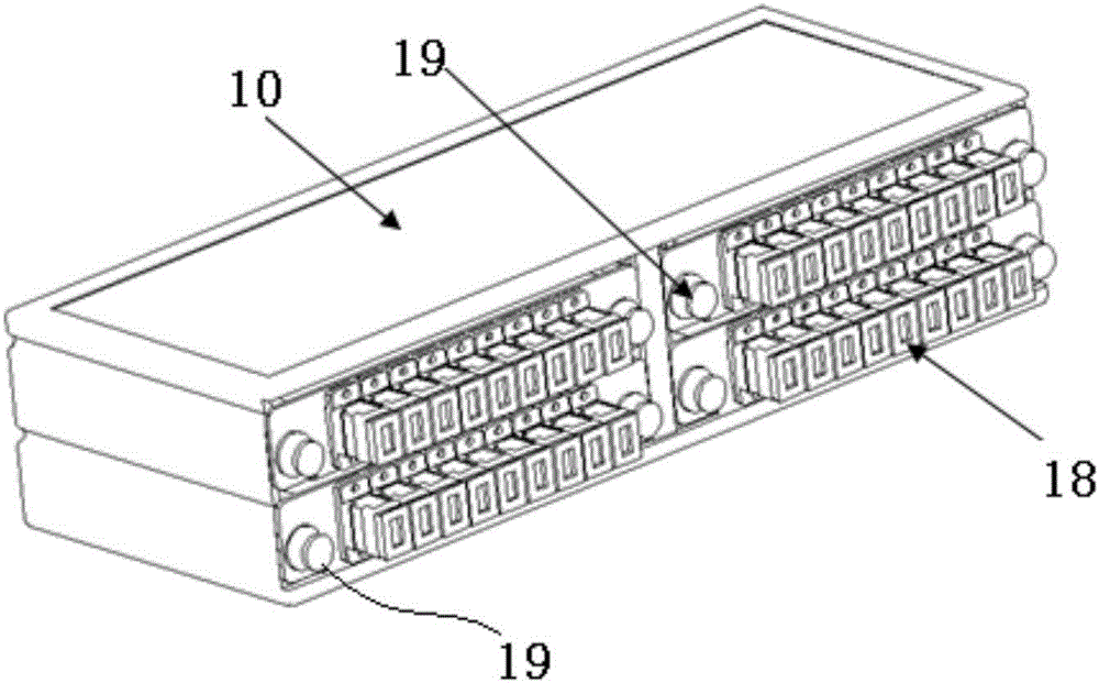 一种用于光缆分纤箱的塑料插片光分路器安装框的制作方法与工艺