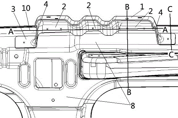 一種汽車頂置蒸發(fā)器托架和汽車的制作方法與工藝