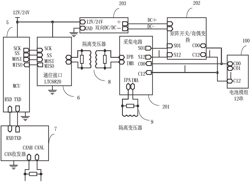 一種電動汽車電池的均衡電路和電動汽車的制作方法與工藝